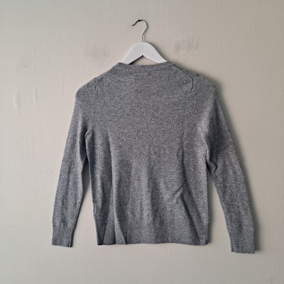 NWT Quince 100% Mongolian Cashmere Cardigan Sweater Heather Grey Womens Size XS - Picture 5 of 12